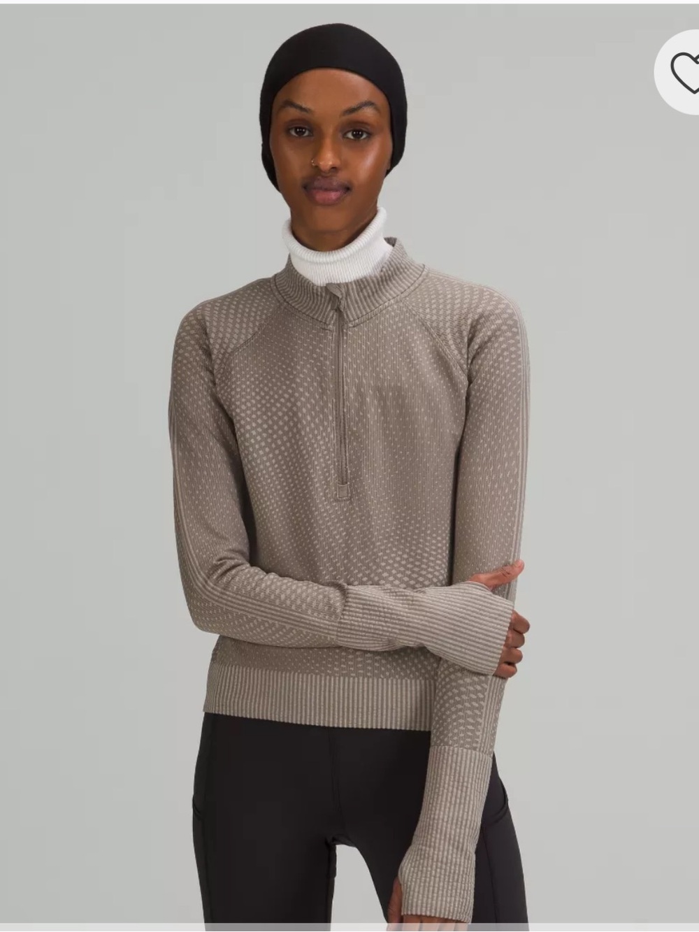 Lululemon Rest Less Cropped Half-Zip Women’s Size Small